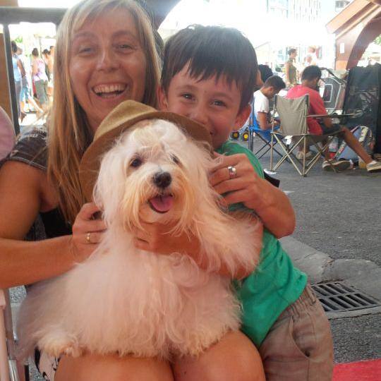 Disfrutando de las Expos en familia.