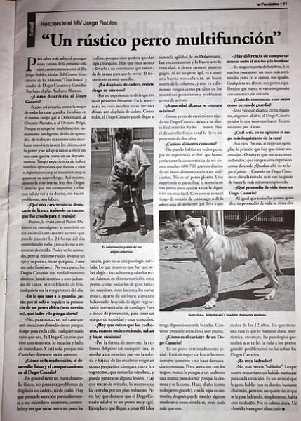 Dogo Canario. Pagina 11 El Perriodico.