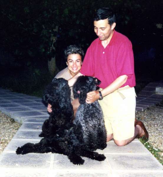 Maribel   Miguel Ángel con nuestros Kerries.