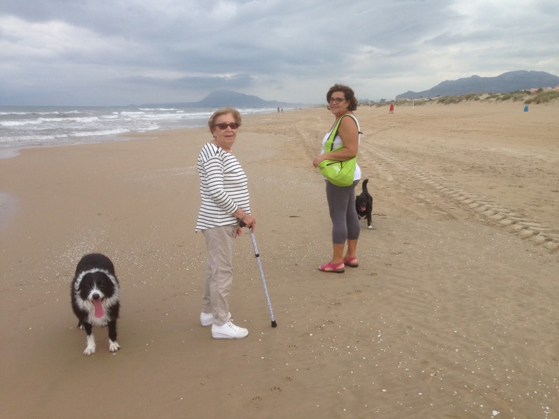 Con la Yaya y nuestra amiga Inés