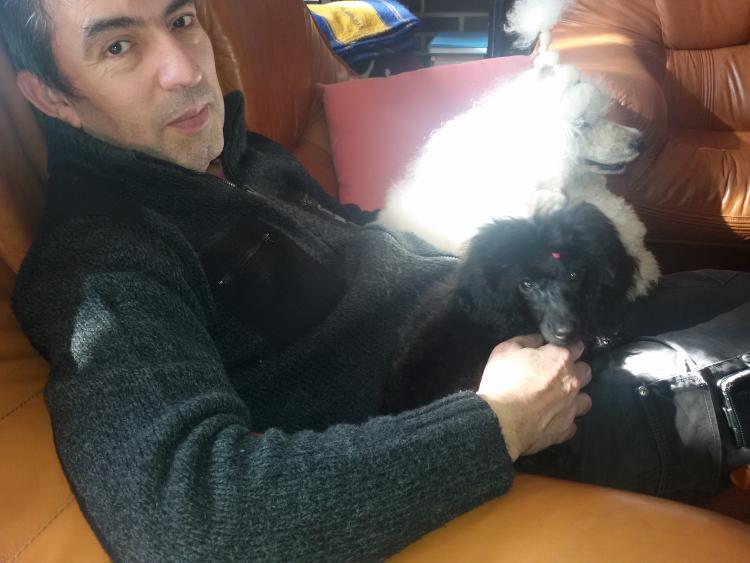 Miguel con Letty y con Vera.