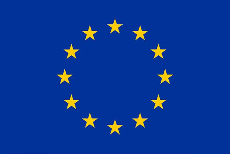 Bandera de la Unión Europea.