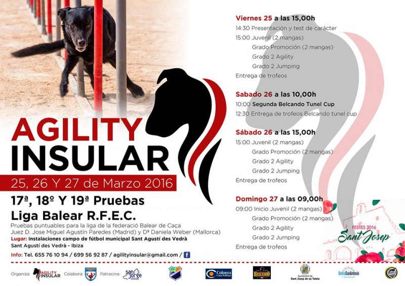 Agility. 17ª  18º y 19ª Pruebas Liga Balear RFEC (Illes Balears   España)