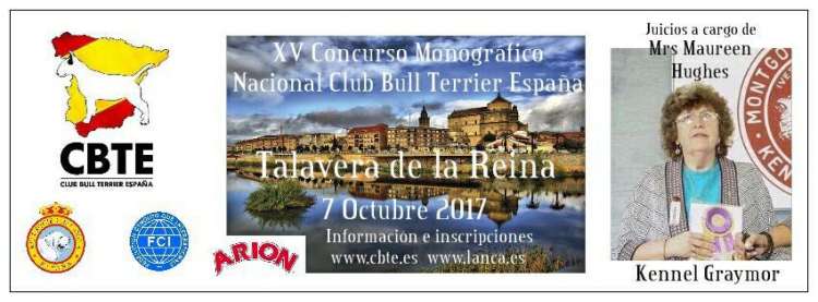 XV Concurso Monográfico Nacional Club Bull Terrier España