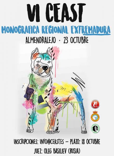 CLUB ESPAÑOL DEL AMERICAN STAFFORDSHIRE TERRIER - Belleza. VI Monográfica Regional del American Staffordshire Terrier (Badajoz   España)