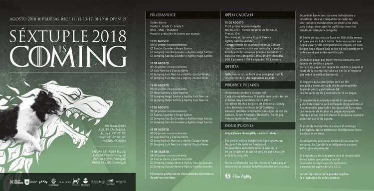 Agility. SEXTUPLE 2018 (Cantabria   España)