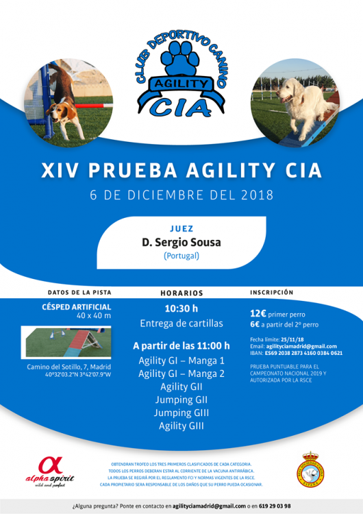 CLUB DE AGILITY AA Y CIA - Agility. XIV Prueba de Agility CIA (Madrid   España)