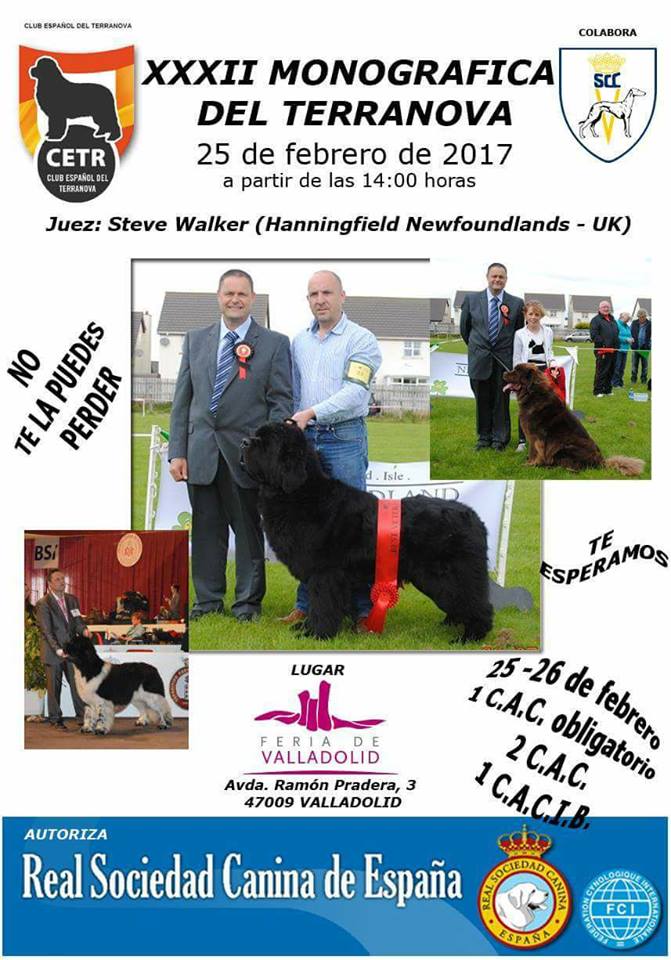 CLUB ESPAÑOL DEL TERRANOVA - Belleza. XXXII MONOGRÁFICA DEL TERRANOVA (Valladolid   España)