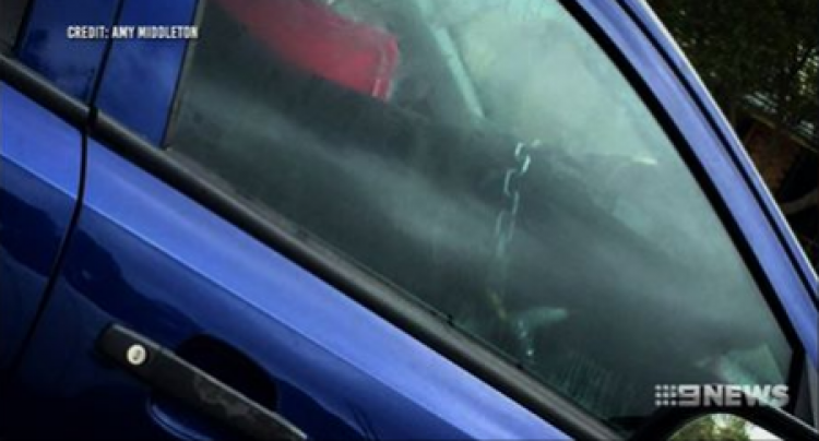 Transeúntes y vecinos de la zona lograron sacarlo de un Holden Astra  pero ya era muy tarde.