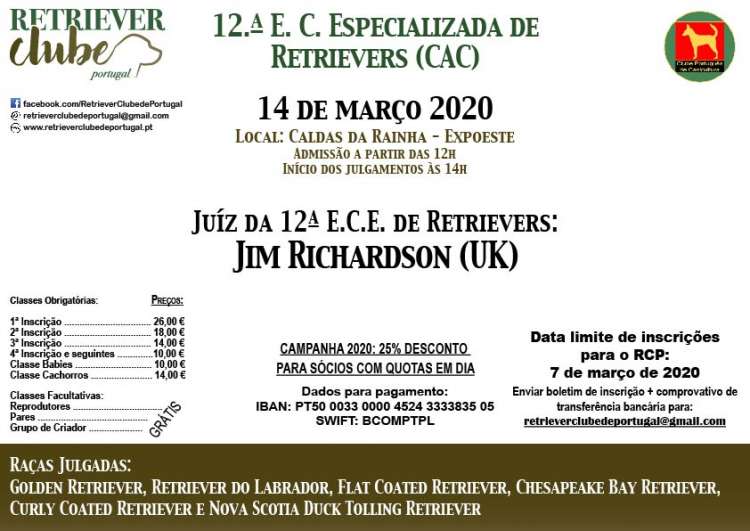 Belleza. 12.ª Exposición Canina Especializada do Retriever C.P. (CAC) (Leiria   Portugal)