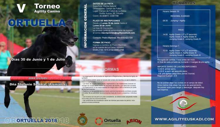 Agility. V TORNEO AGILITY CANINO ORTUELLA (Vizcaya   España)
