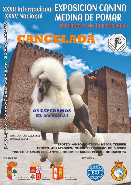Asociación Canina Burgalesa Soriana - Belleza. XXXII Exposicion Internacional de Medina de Pomar   CANCELADA   (Burgos   España)