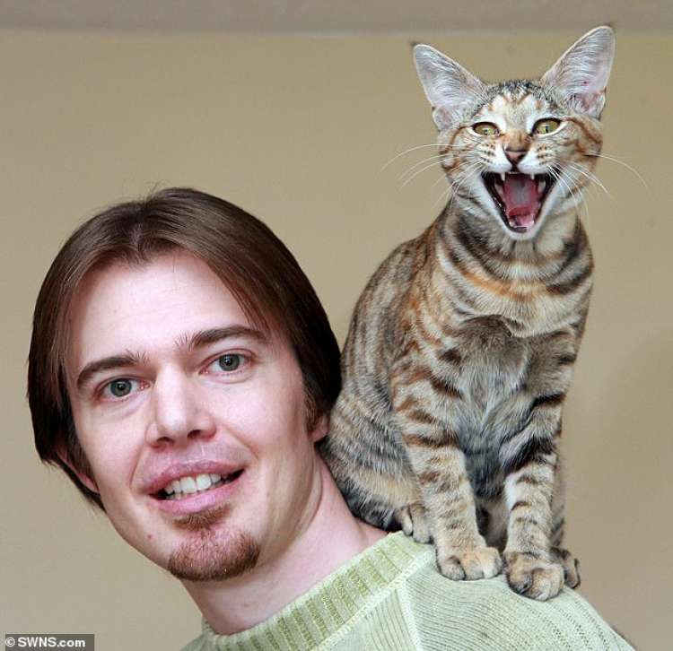 PETSmania - Jason Nellist con su gato (Foto  SWNS.com) dailymail.co.uk