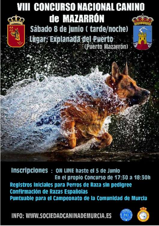 Sociedad Canina de Murcia - Belleza. VIII CONCURSO NACIONAL CANINO DE PUERTO MAZARRÓN (Murcia   España)