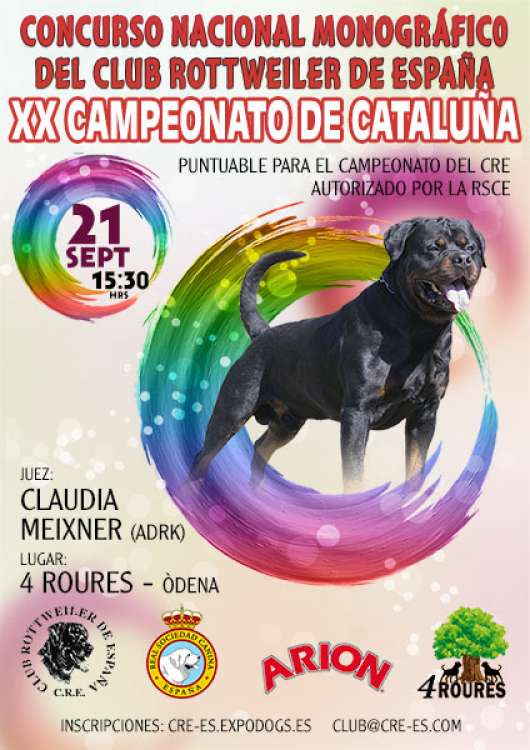 Belleza. XX Concurso Monográficodel Rottweiler  Campeonato de Cataluña (Barcelona   España)