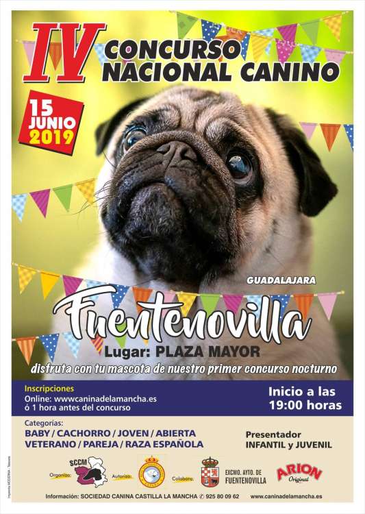 Sociedad Canina de Castilla la Mancha - Belleza. IV CONCURSO NACIONAL CANINO DE FUENTENOVILLA  (Guadalajara   España)