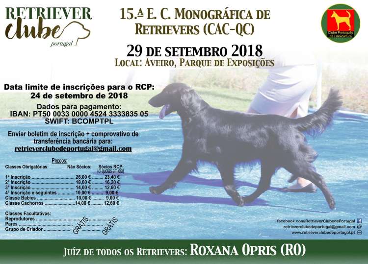 15.ª Exposición Canina Monográfica de Retrievers (CAC QC)