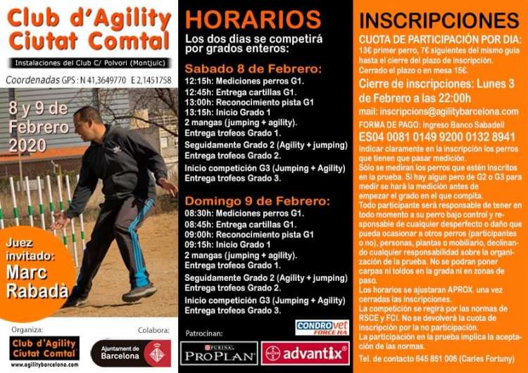 CLUB DE AGILITY CIUTAT COMTAL - Agility. Prueba de Agility (Barcelona   España)