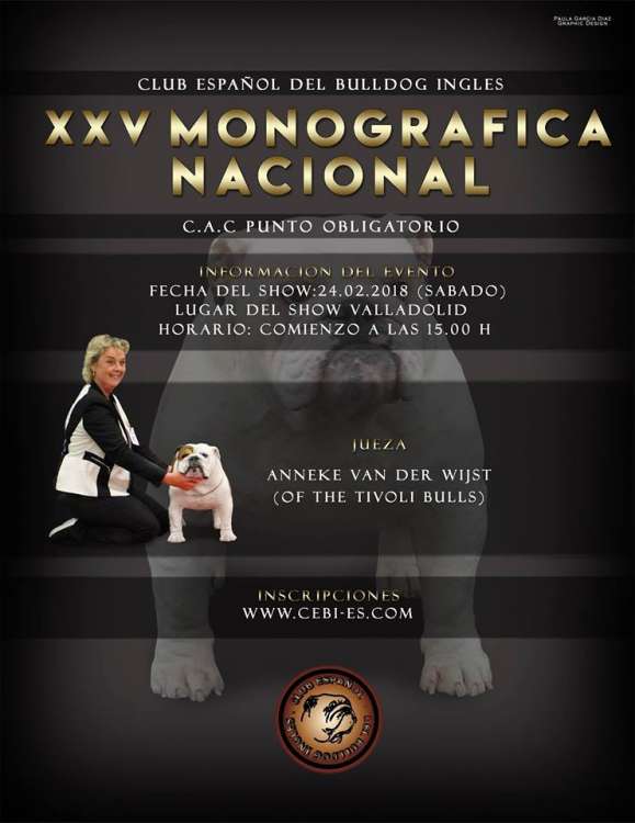 CLUB ESPAÑOL DEL BULLDOG INGLÉS - Bulldog Inglés. Belleza. XXV MONOGRÁFICA NACIONAL DEL BULLDOG INGLÉS (Valladolid   España)