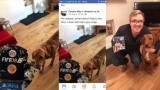 Connor junto a su perro y la nueva copia de FIFA 18