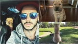 Nicolás Magaldi junto a su perro Randal (FOTO Instagram)