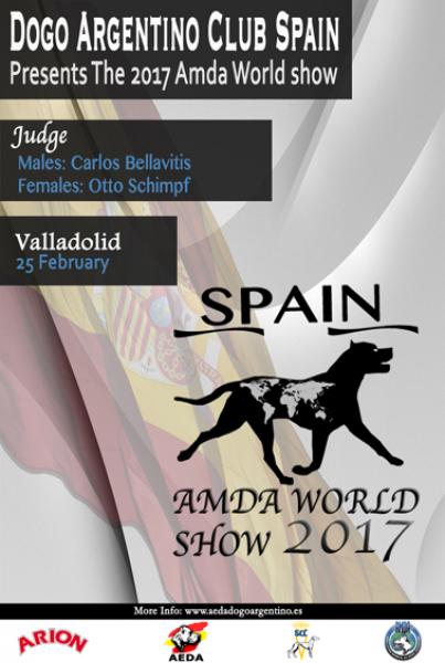 Belleza. Amda World Show 2017 Dogo Argentino (Valladolid   España)