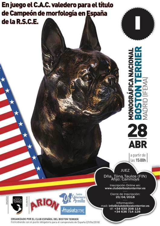 Club Español del Boston Terrier - Belleza. I MONOGRÁFICA NACIONAL DEL BOSTON TERRIER (Madrid   España)