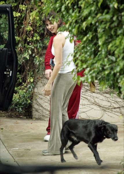 Penélope Cruz con su perro