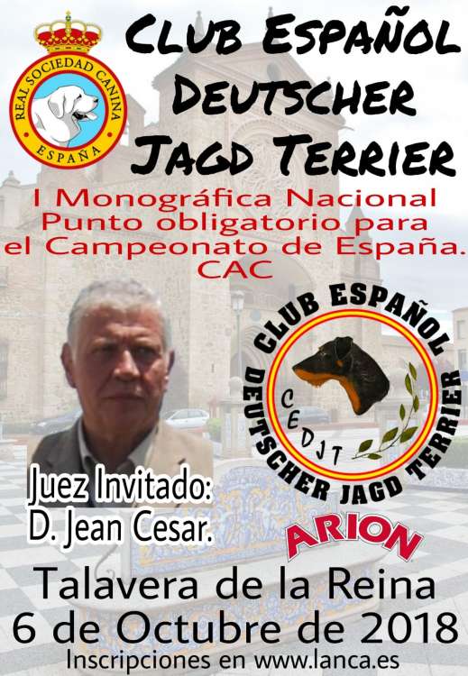 Club Español Deutscher Jagd Terrier - Belleza. MONOGRAFICA NACIONAL JAGD TERRIER  (Toledo   España)