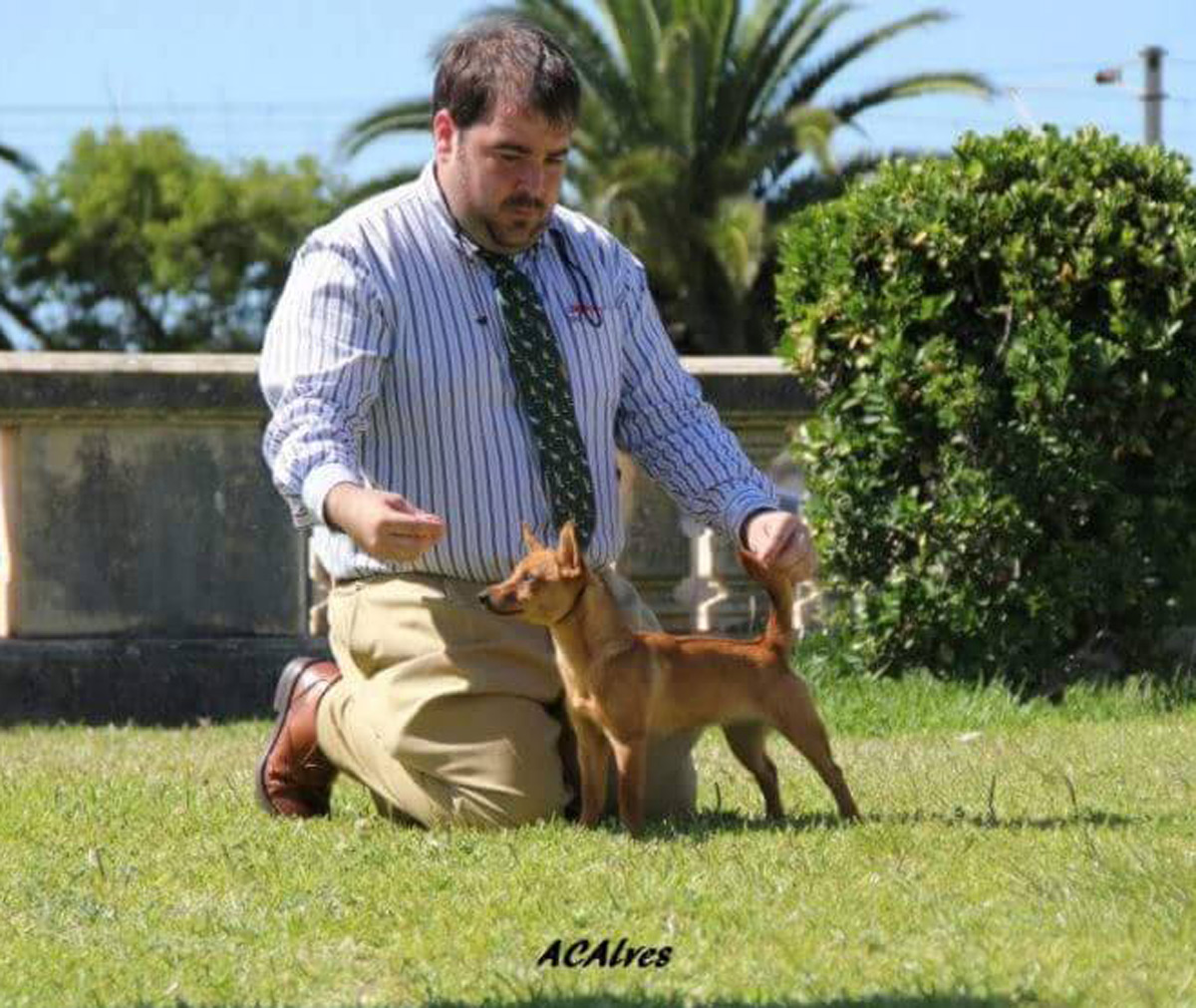 Kalixta con Roberto García.
